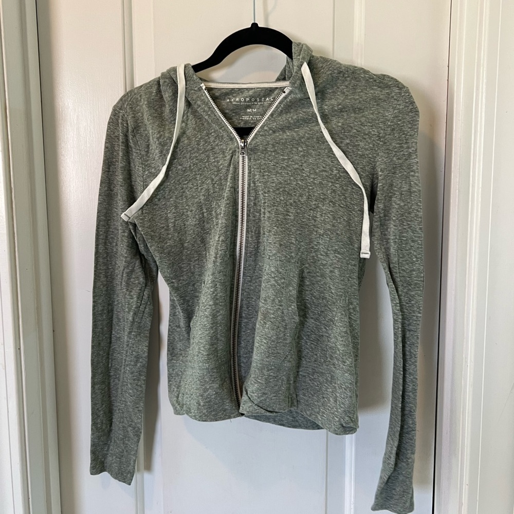 Light zip up hoodie